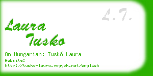 laura tusko business card
